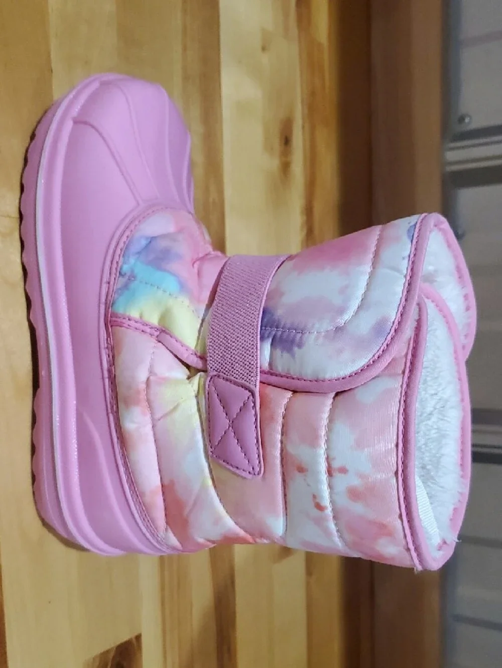 The Children's Place Pink Tie-Dye Girls Snow Boots